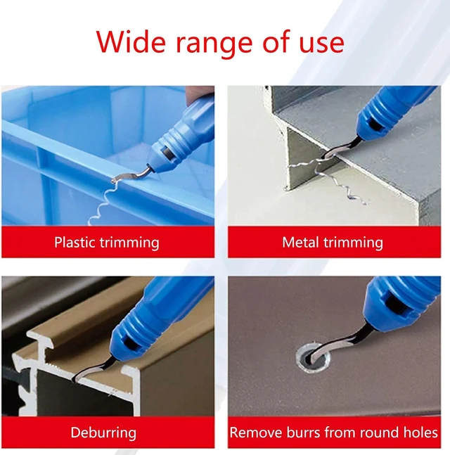 Alt view image 3 of 4 - Deburring Tool Deburrer with Handle Deburring Tool 360 Degree Rotatable for Resin 3D Printer Nb1100 Burr Handle Portable Deburring 360 Degree Rotating