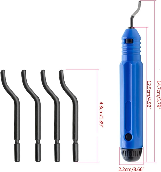 Alt view image 4 of 4 - Deburring Tool Deburrer with Handle Deburring Tool 360 Degree Rotatable for Resin 3D Printer Nb1100 Burr Handle Portable Deburring 360 Degree Rotating