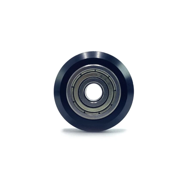 Alt view image 3 of 4 - 2-Pack POM D-Type Bearing Pulley Wheels, Large Passive Idler Rollers for 3D Printers and CNC Engraving Machines, Durable Replacement Wheel Accessories
