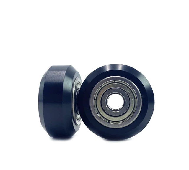 Alt view image 4 of 4 - 2-Pack POM D-Type Bearing Pulley Wheels, Large Passive Idler Rollers for 3D Printers and CNC Engraving Machines, Durable Replacement Wheel Accessories