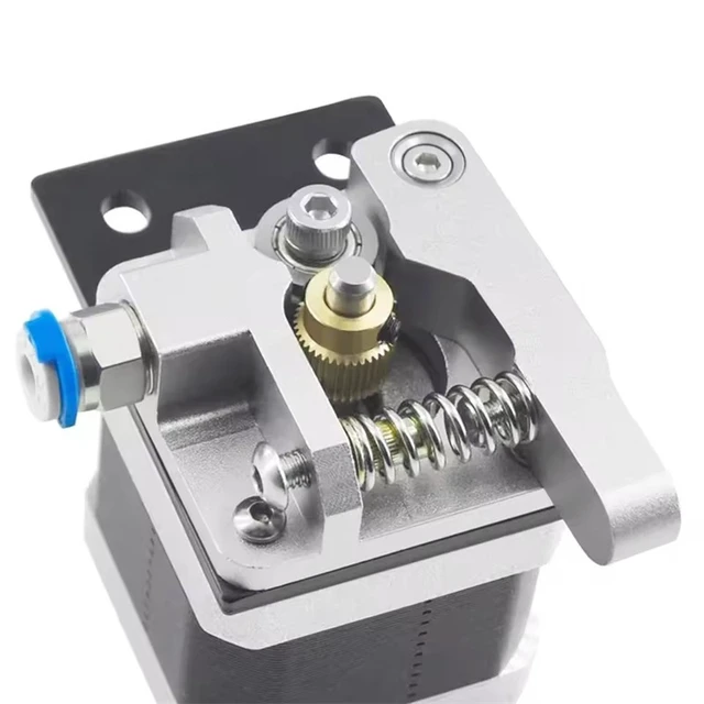 Alt view image 2 of 4 - Right-Hand Metal Extruder Assembly, Space Gray Aluminum Alloy Filament Feeder for Creality CR-10 and Ender 3 3D Printers, Replacement Extrusion Drive Kit