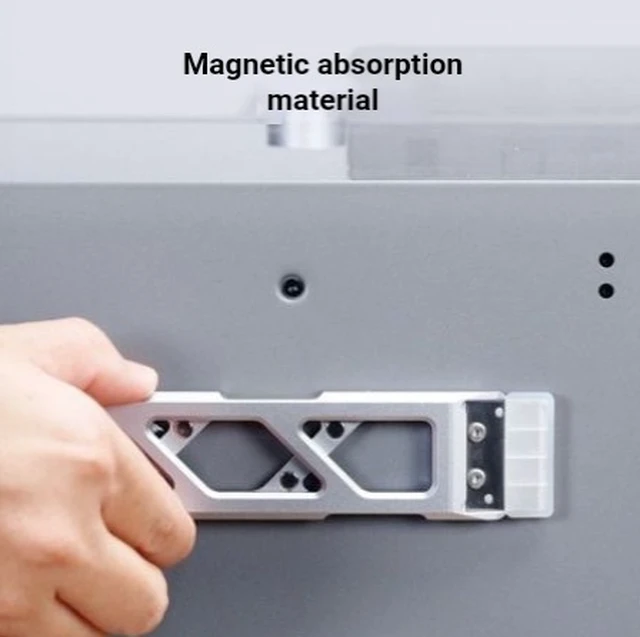 Alt view image 3 of 4 - Magnetic Aluminum Alloy 3D Printer Bed Scraper Tool, Easy Print Removal Spatula with Ergonomic DIY Handle, Magnetic Storage, Accessory for Bambu Lab 3D Printers