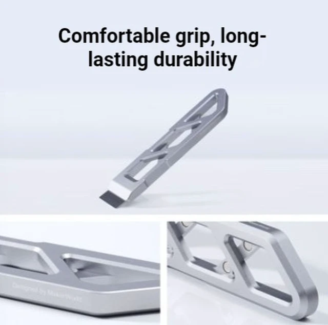 Alt view image 4 of 4 - Magnetic Aluminum Alloy 3D Printer Bed Scraper Tool, Easy Print Removal Spatula with Ergonomic DIY Handle, Magnetic Storage, Accessory for Bambu Lab 3D Printers