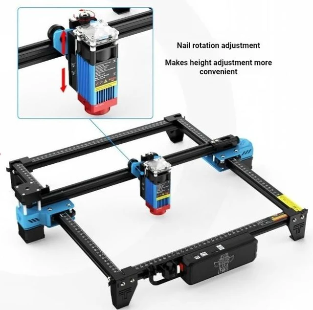 Alt view image 4 of 4 - Z-Axis Adjustable Lead Screw Linear Rail Module for Laser Engravers, Optical Shaft Version, Metal Laser Head Mounting Bracket, Compatible with TTS and TTS Pro
