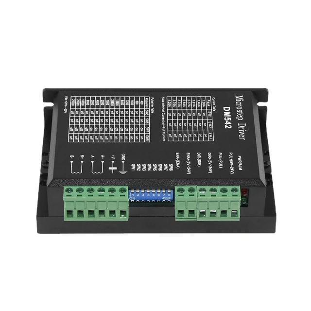 Alt view image 3 of 4 - DM542 DSP Digital Stepper Motor Driver - 20-50VDC 4.2A Controller for NEMA 23/24/34 (57/60/86mm), Leadshine M542/M542H Replacement with 128 Microstep & Optical Isolation