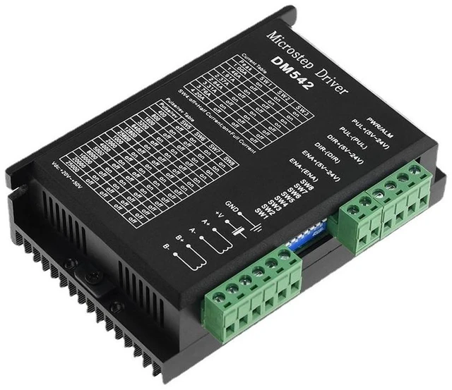 Main image of DM542 DSP Digital Stepper Motor Driver - 20-50VDC 4.2A Controller for NEMA 23/24/34 (57/60/86mm), Leadshine M542/M542H Replacement with 128 Microstep & Optical Isolation