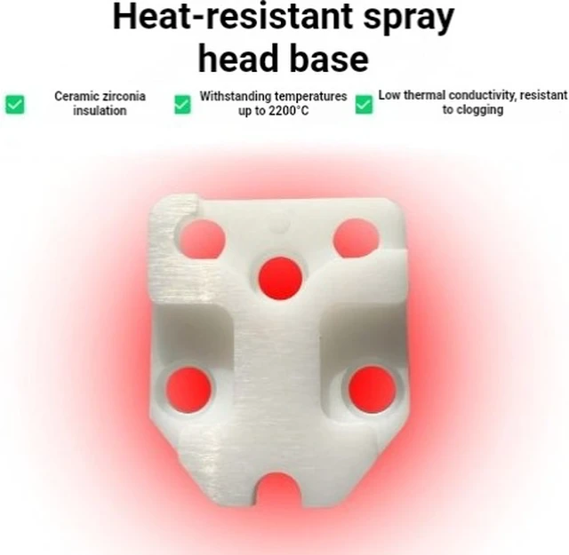 Alt view image 5 of 5 - Anycubic Kobra X/Kobra 4 Hotend Heating Assembly Kit - Integrated Ceramic Heater Block with NTC100K Thermistor, High-Temperature Extruder Component up to 300°C (Base Not Included)