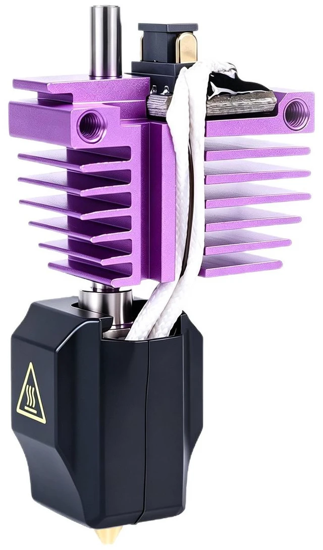 Main image of Flashforge Creator 5/C5 Pro Integrated Hotend 0.4mm DLC Gold Coating (Purple) - All-in-One Extruder with Anti-Clog Diamond-Like Carbon Nozzle & Quick-Connect Harness