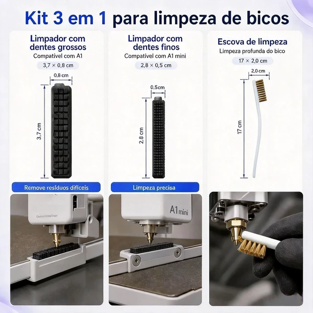Alt view image 2 of 6 - Replaceable Hotend Kit for Bambu Lab A1 and A1 Mini 3D Printers, Smooth-Bore Anti-Clogging Nozzle Assembly, 3D Printer Upgrade