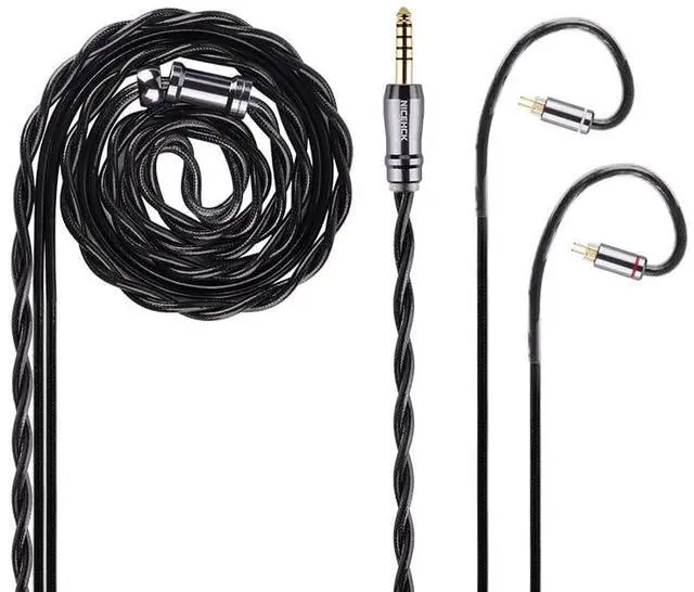 Main image of DuskAg 5N Pure Silver IEM Cable 0.78 2Pin 4.4mm Balanced Plug | 5N pure silver & OCC shielding boosts mid-high density, wider soundstage, 1.2m cord 0.78 2Pin, 4.4mm balanced for audiophile