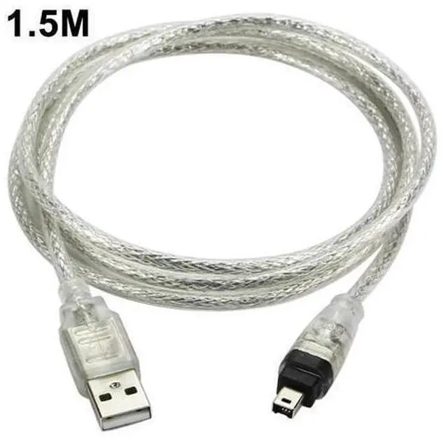 Alt view image 2 of 7 - 1.5m USB to IEEE 1394 Firewire 4 Pin Adapter Cable Converter Cord for iLink