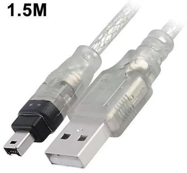 Alt view image 3 of 7 - 1.5m USB to IEEE 1394 Firewire 4 Pin Adapter Cable Converter Cord for iLink