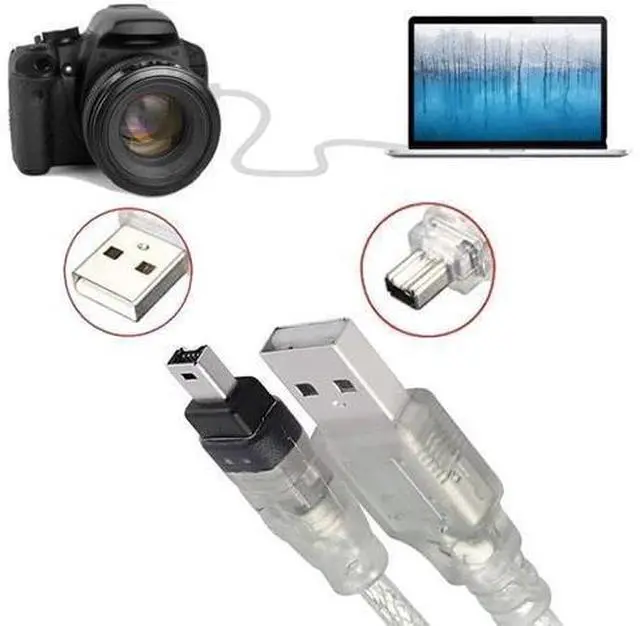 Alt view image 4 of 7 - 1.5m USB to IEEE 1394 Firewire 4 Pin Adapter Cable Converter Cord for iLink