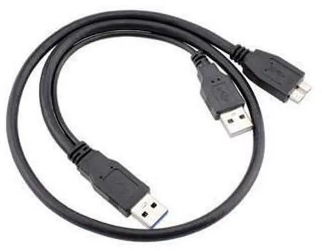 Alt view image 4 of 5 - USB3.0 A Male to Micro USB 3.0 Y cable with Extra Power for Mobile HDD 0.5M