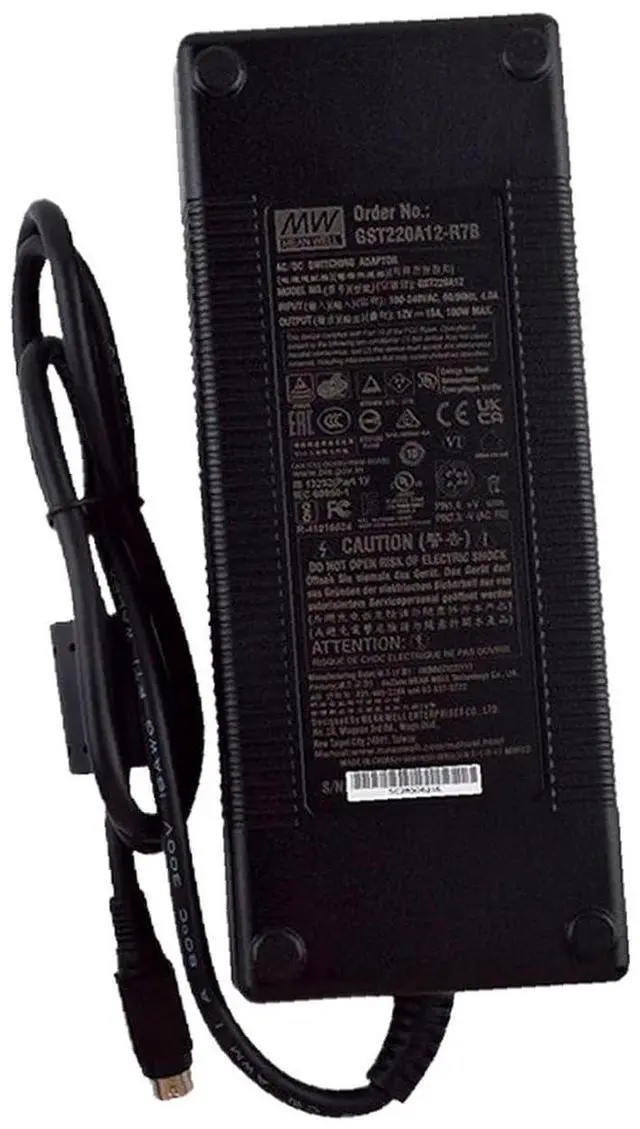 Main image of Desktop Industrial Adapter 180W 12V 15A GST220A12-R7B AC-DC SMPS GST220A Switching Power Supply