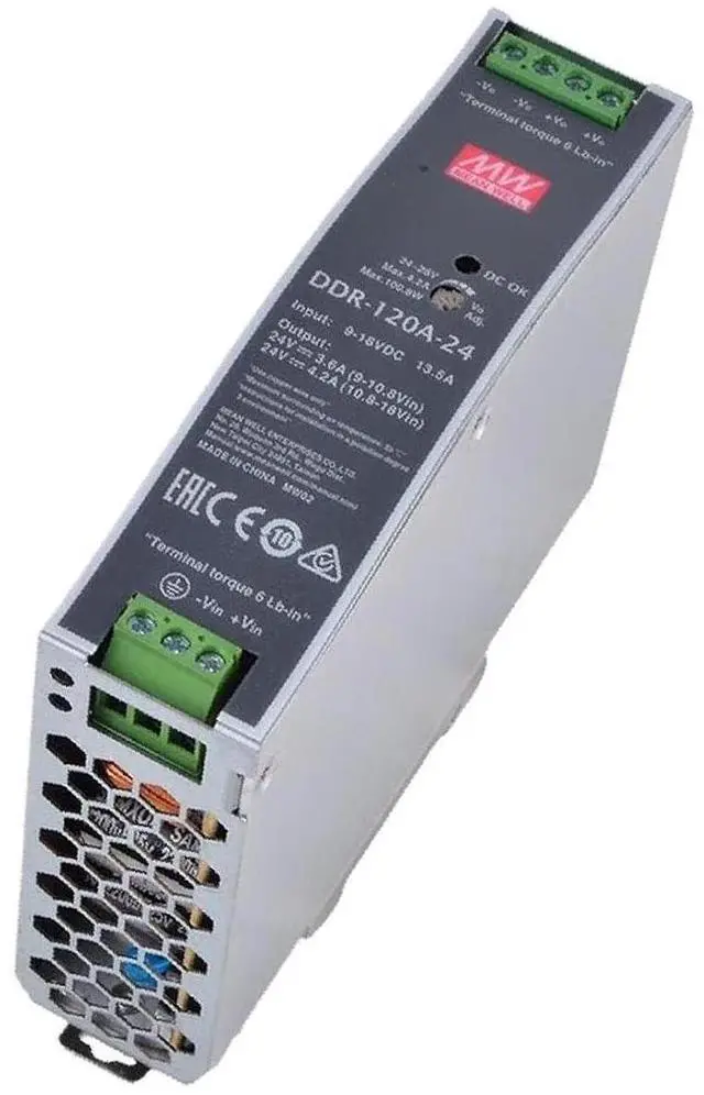Alt view image 2 of 4 - DDR-120A-24 120W DIN Rail DC/DC Converter O/P +24V4.2A - 1 item(s)