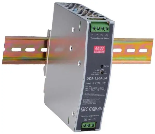 Alt view image 3 of 4 - DDR-120A-24 120W DIN Rail DC/DC Converter O/P +24V4.2A - 1 item(s)