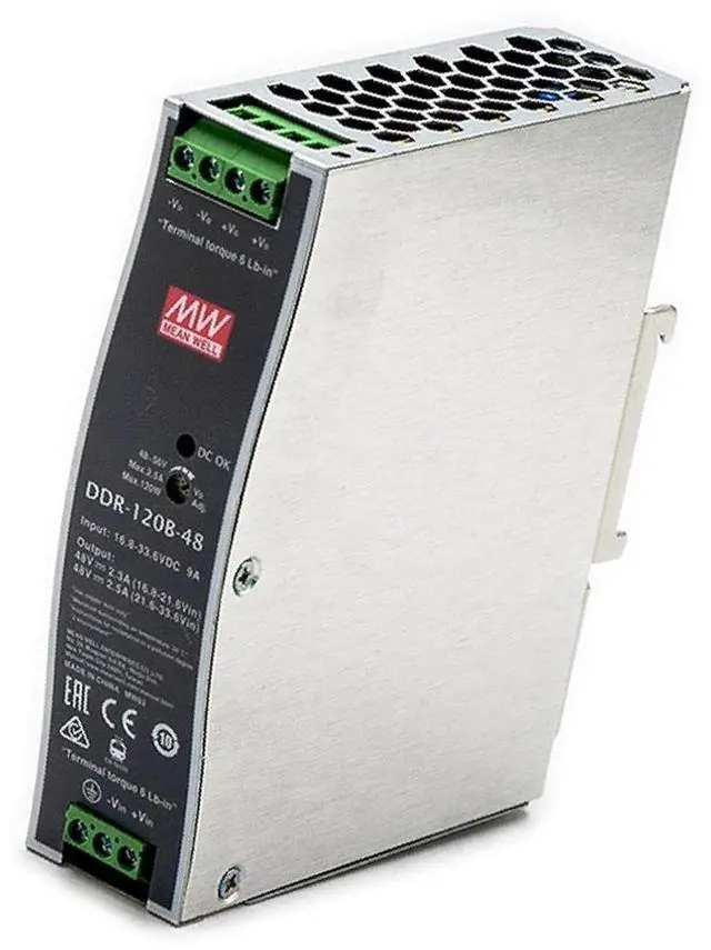 Alt view image 3 of 4 - DDR-120B-48 120W DIN Rail DC/DC Converter O/P +48V2.5A - 1 item(s)