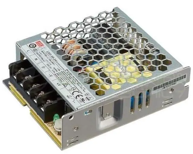 Alt view image 2 of 4 - LRS-50-24 Switching Power Supply, Single Output, 24V, 2.2A, 52.8W, 3.9" L x 3.23" W x 1.18" H