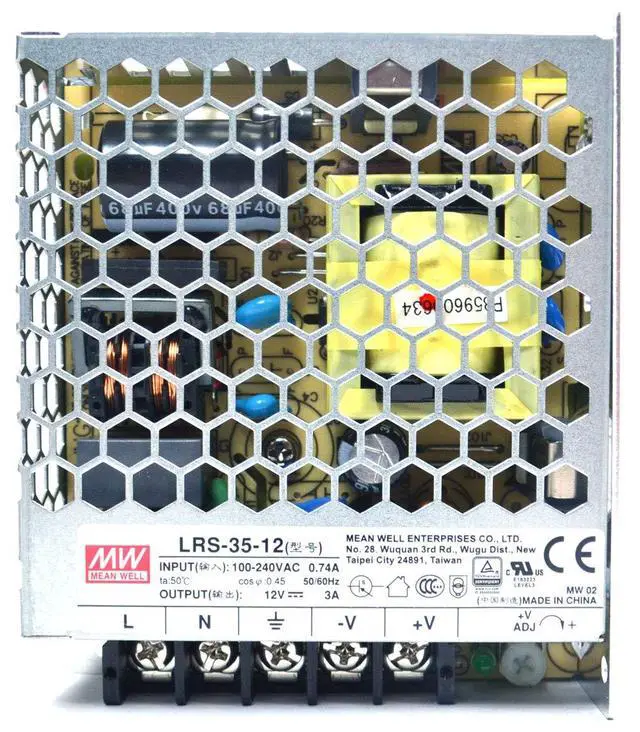 Alt view image 2 of 3 - LRS-35-12 Switching Mode Power Supply Single Output 35W 3A 12V