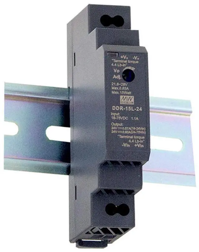 Main image of PowerNex Mean Well DDR-15 15W DIN Rail Type DC-DC Converter MEANWELL 15W Converter (DDR-15G-15)