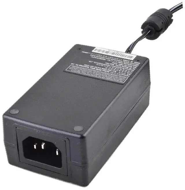 Alt view image 2 of 3 - GST25A12-P1J Desktop AC Adapter, 25W 12V 2.08A, DC P1J Barrel Plug, 2.1mm I.D. x 5.5mm O.D. x 11mm Center Positive Female, 3 Pole AC Inlet IEC320-C14, Input: 85~264VAC, Level VI