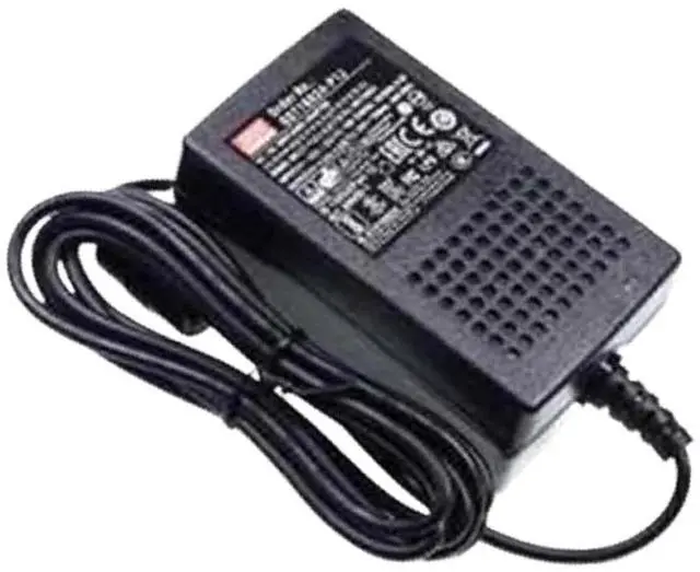 Alt view image 2 of 4 - GST25A09-P1J Desktop AC Adapter, 23W 9V 2.55A, DC P1J Barrel Plug, 2.1mm I.D. x 5.5mm O.D. x 11mm Center Positive Female, 3 Pole AC Inlet IEC320-C14, Input: 85~264VAC, Level VI
