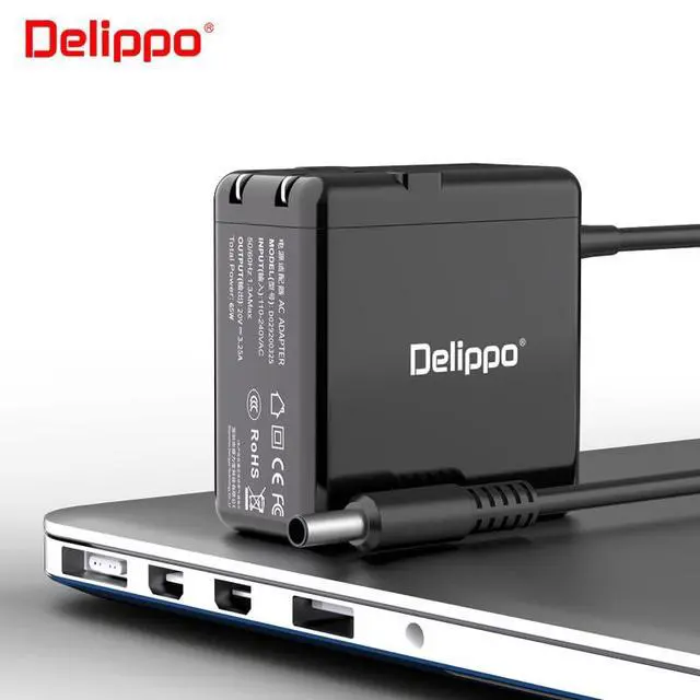 Alt view image 3 of 4 - 19.5V 3.34A 65W AC Adapter for DEll Inspiron 17 11 13 14 15 3000 5000 7000 3793 5100 5555 5558 7359 7568 LA65NS2-01 Fit All 45W Power Connector Laptop Charger Cord 4.5mm/7.4mm