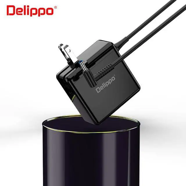 Alt view image 2 of 5 - Charger for HP Laptop Computer 65W 45W Smart Blue Tip Power Adapter