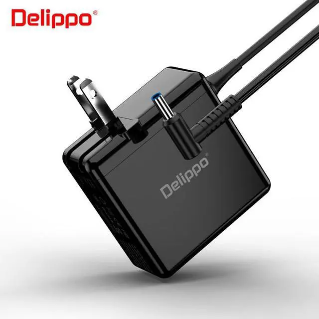 Alt view image 4 of 5 - Charger for HP Laptop Computer 65W 45W Smart Blue Tip Power Adapter
