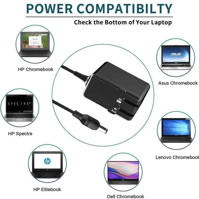 Alt view image 5 of 6 - Delippo 20V 3.25A 65W AC Adapter Replacement Power Supply Laptop Charger Compatible with for Lenovo IdeaPad V470/V570 G570 B570 B575 G575 B470 G470 G580 G770-1037 Z560 B560 Z565 Z575 5.5mm2.5mm