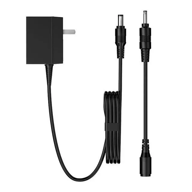 Alt view image 2 of 3 - 9V 1A Power Supply Adapter AC to DC Plug 5.5mmx2.5mm 3.5mmx1.35mm Wall Charger Replacement 4ft Power Cord Input 100-240V 50-60Hz Output 9 Volt 1Amp