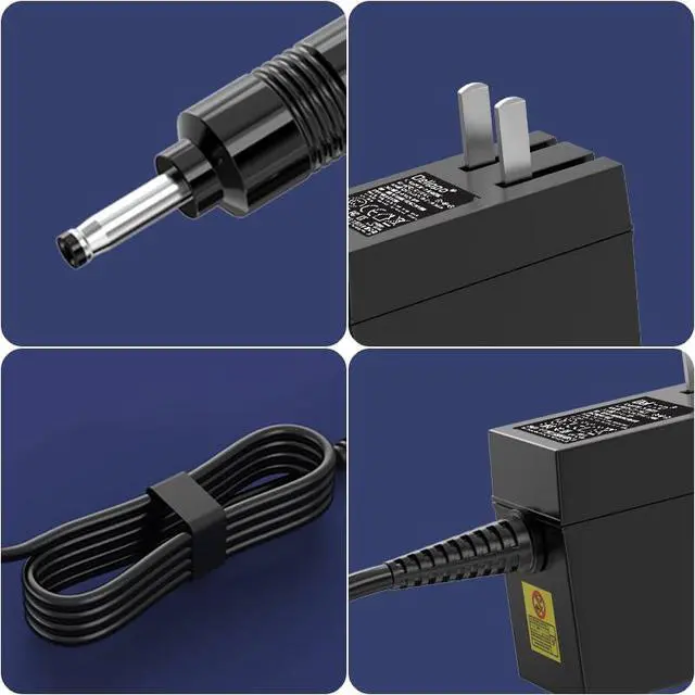 Alt view image 3 of 3 - 9V 1A Power Supply Adapter AC to DC Plug 5.5mmx2.5mm 3.5mmx1.35mm Wall Charger Replacement 4ft Power Cord Input 100-240V 50-60Hz Output 9 Volt 1Amp