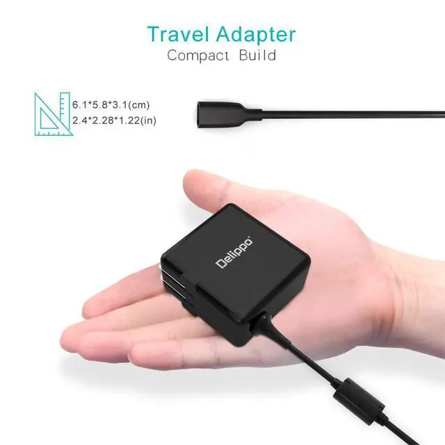 Alt view image 3 of 6 - 90w 19.5V 4.62A,19v 4.74A, 65w 18.5V 3.5A AC Adapter for HP 15 17 640 G2, 650 G2, 430 G3 G4 Envy x360 M6 Chromebook 710412-001 Stream 11 13 14 PRO G2 x360 15-ch011dx