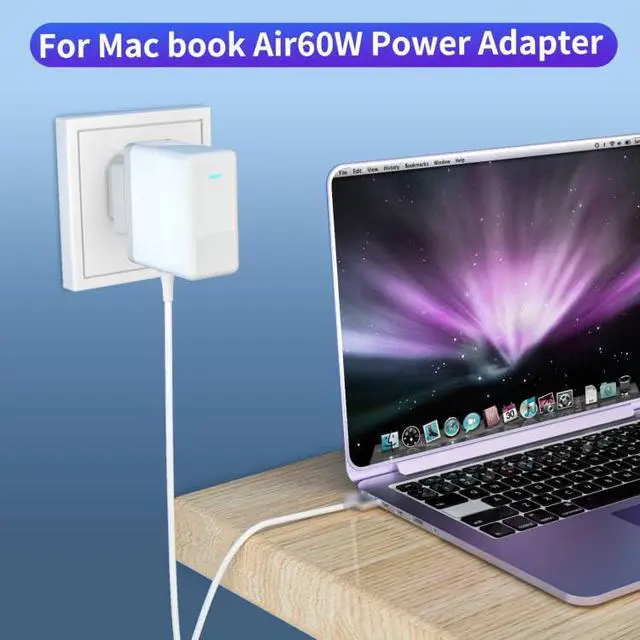 Alt view image 4 of 7 - 16.5V 3.65A for Mac Book Pro Charger AC 60W L-Tip Power Adapter Replacement Charger for MacBook Pro 13 inch A1181 A1278 A1184 A1330 A1342 A1344 (Before Mid 2012 Models) with 6ft Long Cable