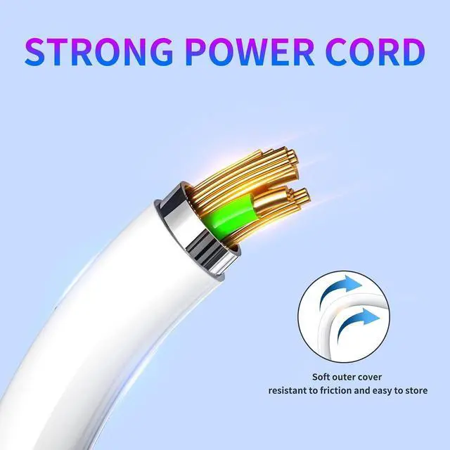 Alt view image 6 of 7 - 16.5V 3.65A for Mac Book Pro Charger AC 60W L-Tip Power Adapter Replacement Charger for MacBook Pro 13 inch A1181 A1278 A1184 A1330 A1342 A1344 (Before Mid 2012 Models) with 6ft Long Cable