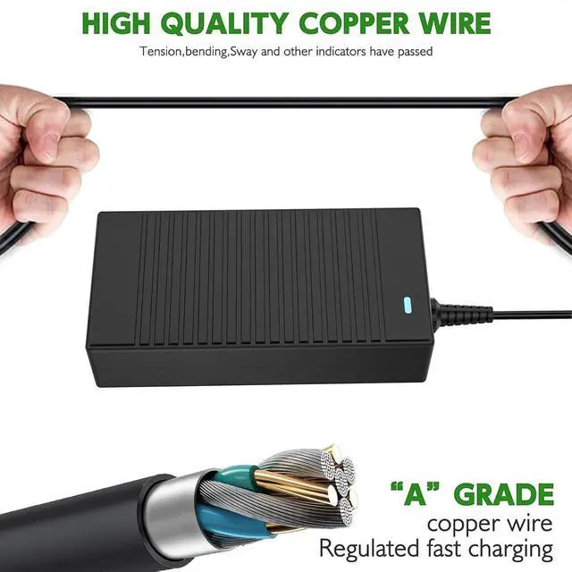 Alt view image 6 of 7 - 240W 19.5V 12.3A Power AC Adapter Laptop Charger for DELL Alienware PA-9E M17x M17x R4 M18x M18x X51 Precision M6500 M6600 M6800 FWCRC U896K