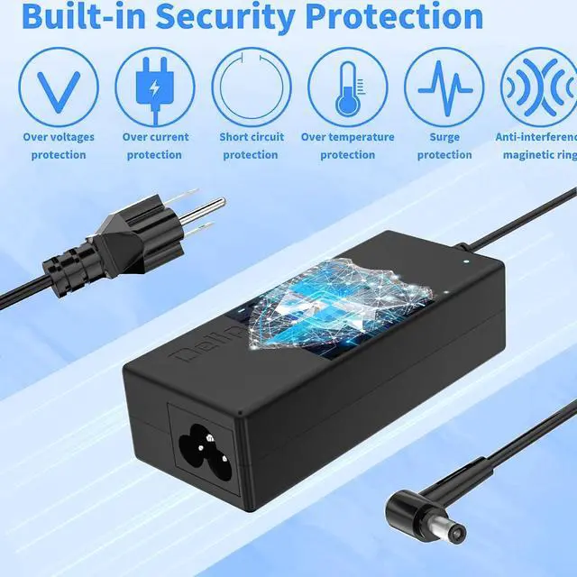 Alt view image 3 of 7 - 120W 20V 6A (19V 6.32A)DC Connetor 6.0mm Laptop AC Adapter for Asus ZenBook UX534F UX534FT Q546FD Q546F k Flip Q546FD Q546FDX q546fd-bi7t14 K570U K570UD Q506f Q536F Q526F 20V 6A Laptop Charger