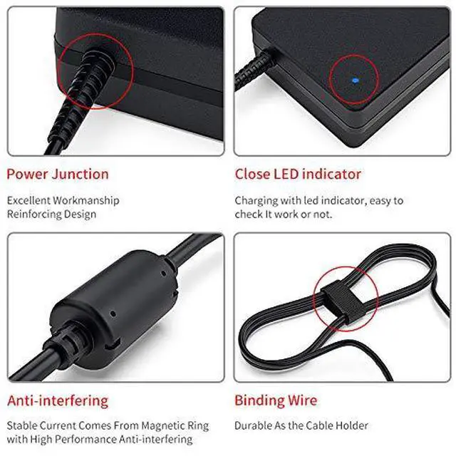 Alt view image 2 of 7 - 120W 19.5V 6.15A Laptop AC Adapter for HP Envy 15 15t 17 M6 M7 15t-j000 15-j008tx 15-j051nr 17t-j100 17-1006tx Sleekbook HSTNN-CA25 732811-002 7t-j000, 17t-j003; M7-j078ca, M7-j178ca