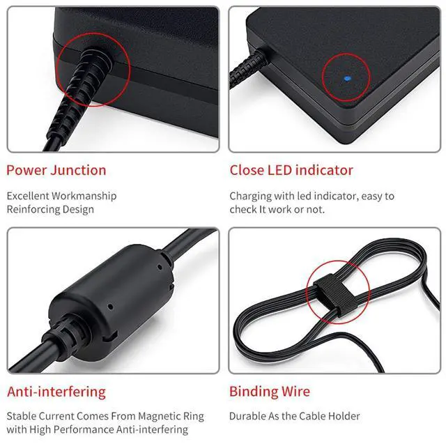 Alt view image 3 of 5 - Adapter Laptop Charger for HP Pavilion G6 G7 DV6 DV5 DV4 G72 G71 G60 G61 G62 DM4 for HP 2000-2B09WM 2000-2A20NR Notebook PC 65W 18.5V 3.5A Power Supply Cord