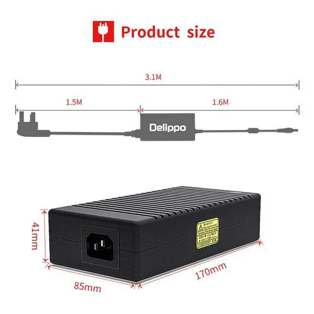 Alt view image 5 of 7 - 230W 19.5V11.8A AC Adapter Power Charger for MECHREVO, for Machenike 16 Pro, for ASUS ROG Strix, TUF Gaming Laptop, for Hasee Kingbook G97E, for Chicony A17-230P1A, for MSI GS66 GL75