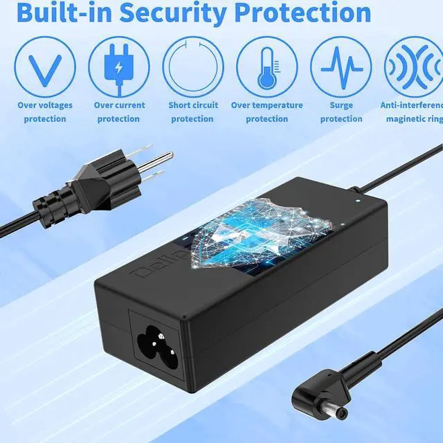 Alt view image 3 of 7 - 135W 19V 7.1A Laptop AC Adapter Charger for Acer Predator Helios 300 g3-571 an515-41 an515-42 an515-51 an515-52 an515-53 AK.135AP.020 PA-1131-16 ADP-135KBt