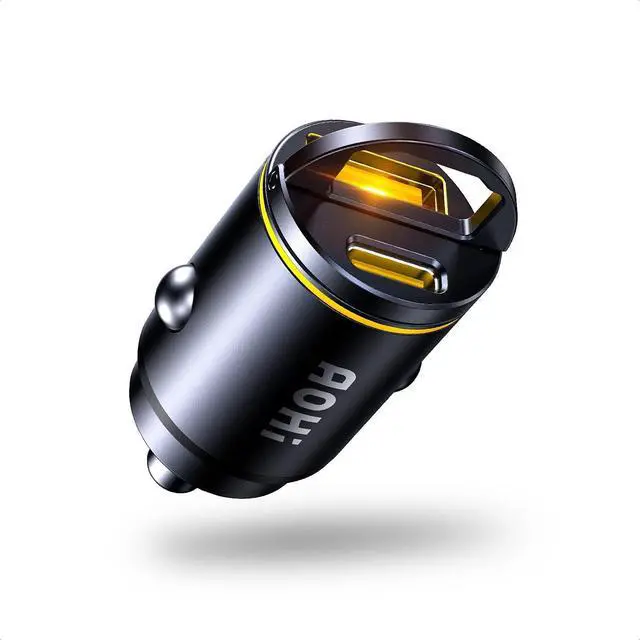 Main image of USB C Car Charger, PD 45W&QC 30W 2 Port Type-C Fast Charging Car Charger Lighter for MacBook Pro/Air, iPhone 17/16 /15Series, Galaxy S24 / S23, iPad Pro, AirPods and More