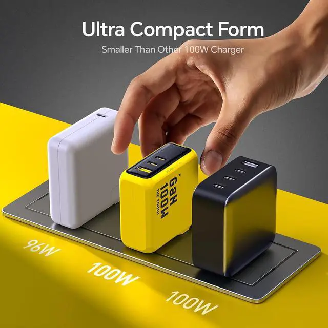 Alt view image 6 of 7 - Youth 100W Gan USB C Wall Charger + AOHI 140W USB C Cable with Display