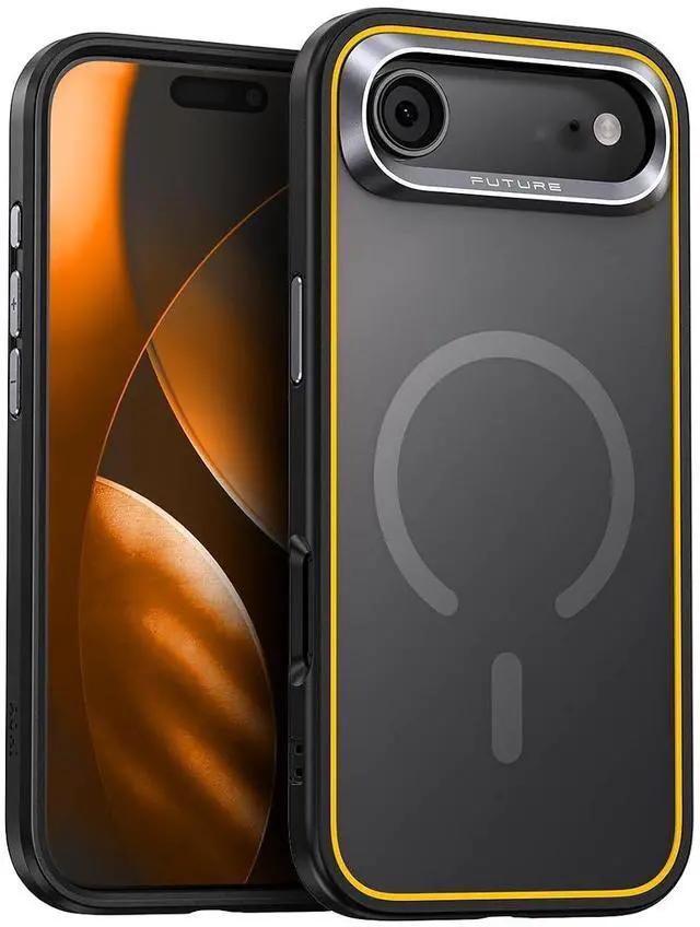 Main image of Magnetic Case for iPhone Air, Slim MagSafe-Compatible Shockproof Phone Case with Military-Grade Drop Protection, Black