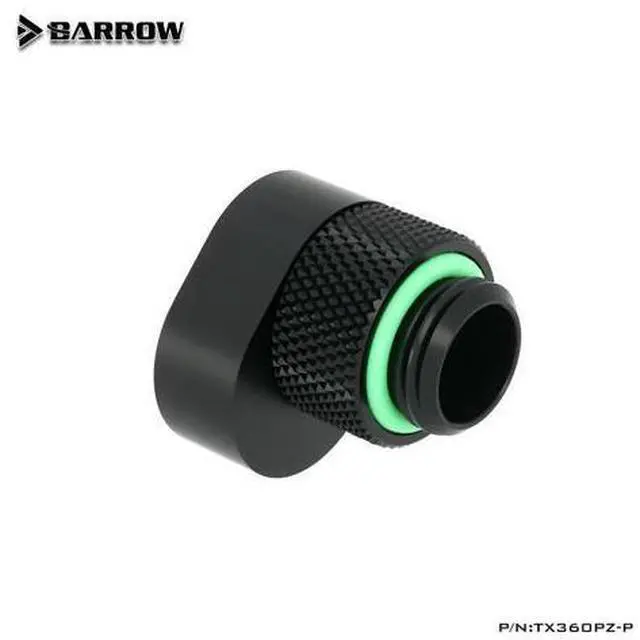 Alt view image 2 of 3 - Barrow G1/4 360°rotation offset adapter 6MM POM Portable version TX360PZ-P