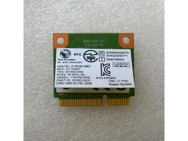 Alt view image 2 of 6 - AR9287 AR5B97 Adapter Card For Lenovo Z370 Z470 Z570 Y470 Y570 Series ,FRU 20002525