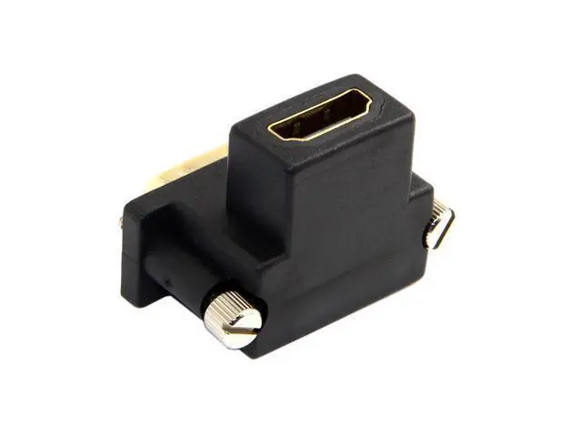 Alt view image 6 of 7 - CYDZ 90 Degree Down Angled DVI Male to HDMI-compatible Female Adapter for Computer & HDTV & Graphics Card