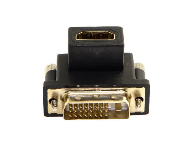 Alt view image 7 of 7 - CYDZ 90 Degree Down Angled DVI Male to HDMI-compatible Female Adapter for Computer & HDTV & Graphics Card