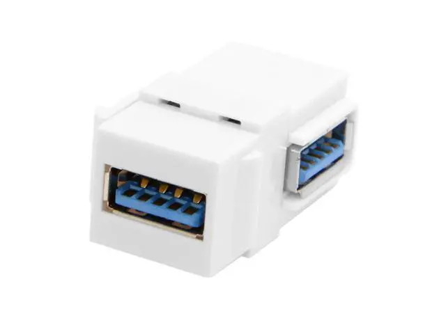 Alt view image 4 of 7 - NGFF 90 Degree Right Angled USB 3.0 A Female to A Female Extension Keystone Jack Coupler Adapter for Wall Plate Panel